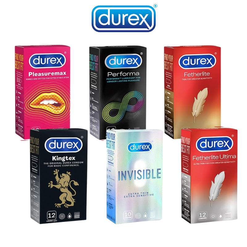 Bao Cao Su Durex chính hãng tùy chọn pleasuremax. invisible. performa. kingtex. fertherlite
