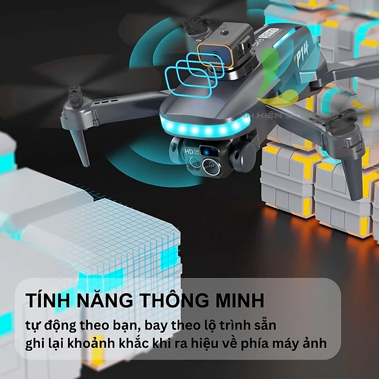 Flycam giá rẻ P14, máy bay mini có camera kép HD, tích hợp nhiều tính năng thông minh | BigBuy360 - bigbuy360.vn