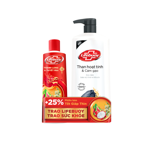 Sữa tắm Lifebuoy Detox Bụi Mịn chai 800g