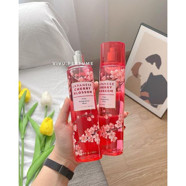 (Mùi hot) Body mist BBW Vivu.perfume hương Japanese Cherry Blossom
