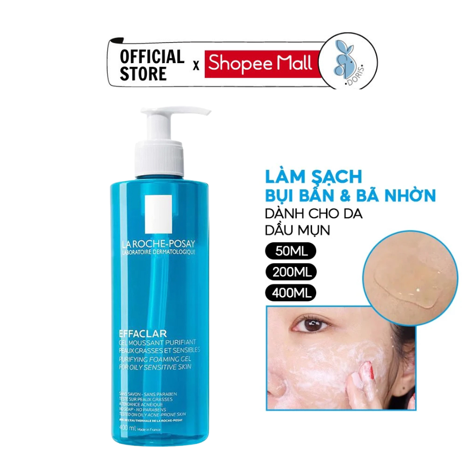 Sữa rửa mặt La Roche Posay cho da nhạy cảm - La Roche Posay Effaclar Purifying Foaming Gel For Oil Sensitive Skin