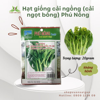 Hạt giống Cải Ngồng Phú Nông hạt giống chắc khỏe, tỉ lệ nẩy mầm >95%