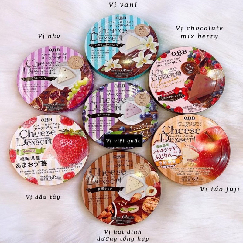 Hộp Phô Mai Q.B.B Cheese Dessert Nhật  6 Miếng 90gr