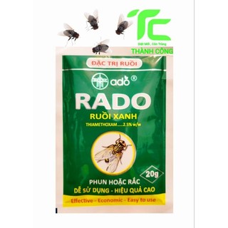 Thuốc Diệt Ruồi Xanh Rado Hạ Gụt Nhanh gói 20gram