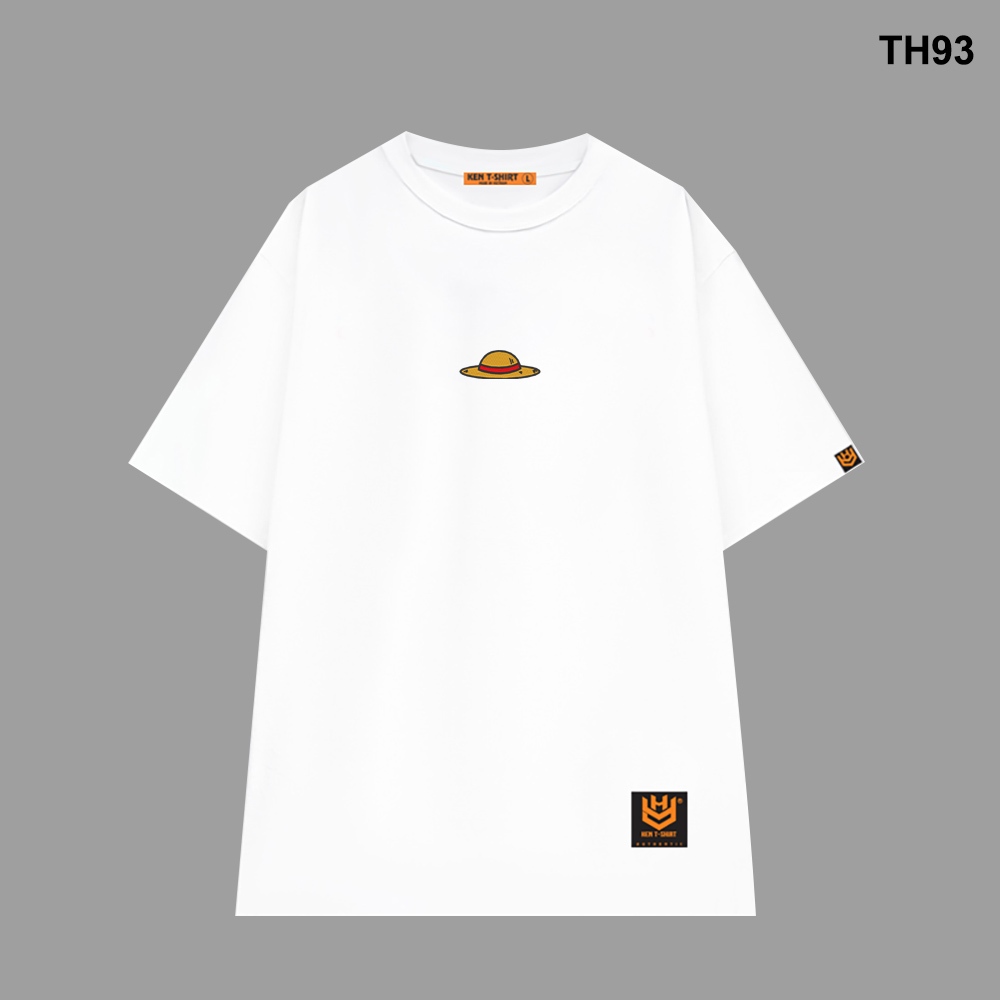 Áo thun HY KOREA form rộng logo thêu mũ rơm 93 tay lỡ nam nữ