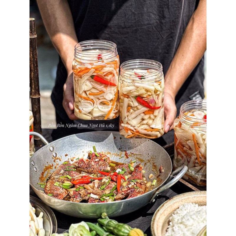 BỒN BỒN NGÂM CHUA NGỌT 1kg luôn nước