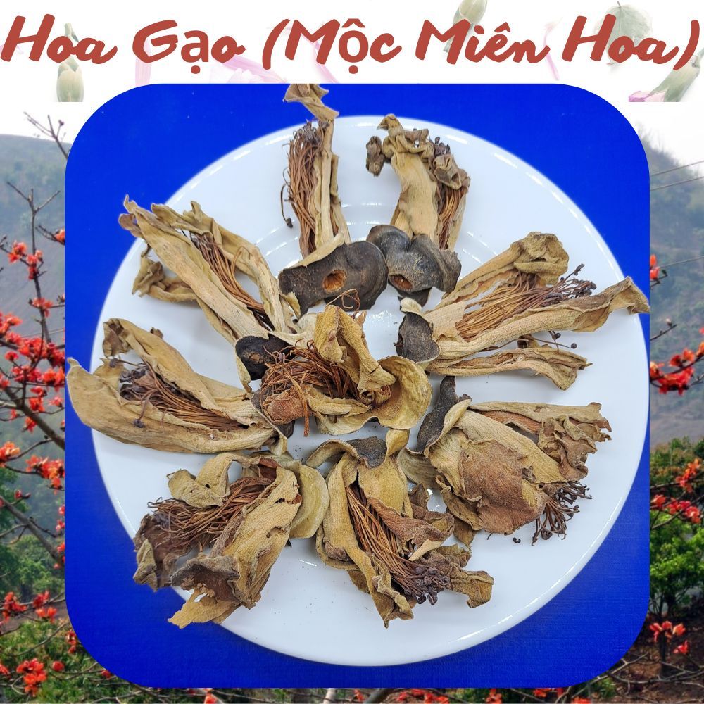 Hoa Mộc Miên( Hoa Gạo), 100gr loại hoa đỏ, làm sạch, sấy khô.