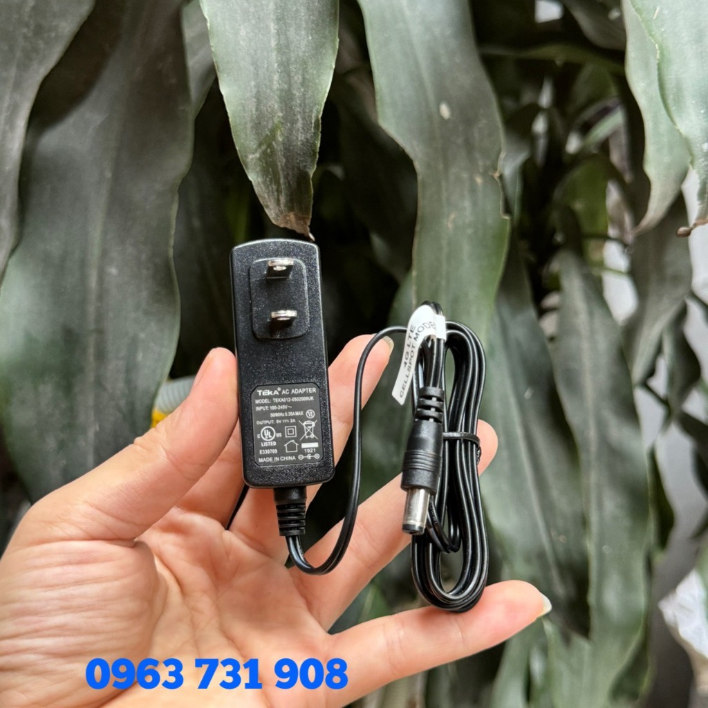 Dây nguồn máy chấm công vân tay 5V 2A chính hãng