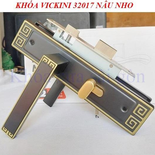 Khoá tay gạt Vickini 32017 màu cafe nho