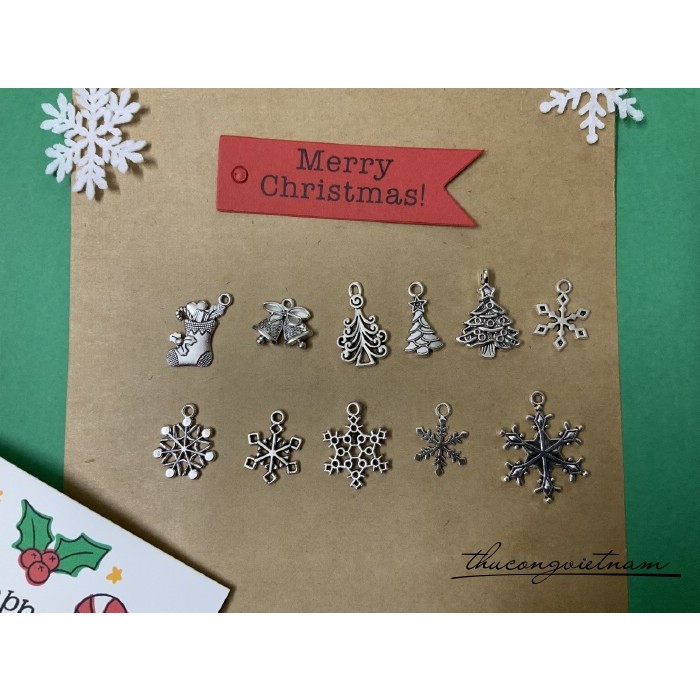 Charm, mô hình phụ kiện mini trang trí Giáng Sịnh