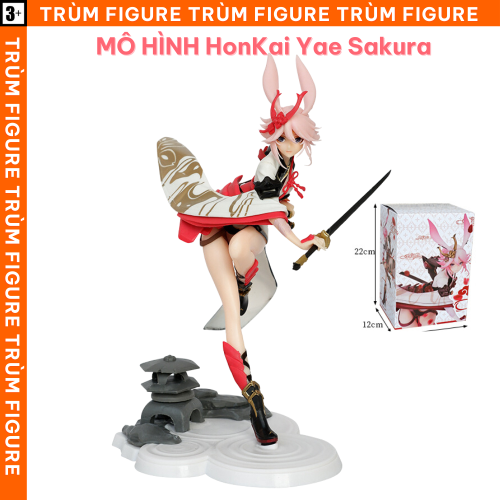 Mô Hình, Figure HonKai Yae Sakura, Anime, Manga HonKai Impact 3 - Full Box Trùm Figure
