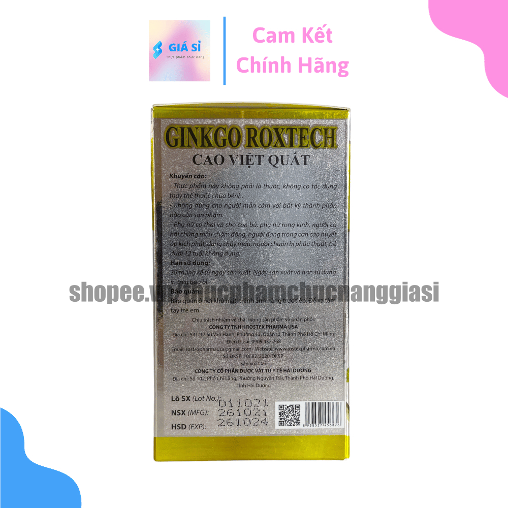 Hoạt huyết dưỡng não Ginkgo biloba cao việt quất, cao bạch quả, omega 3 bổ não, tuần hoàn máu não - Hộp 100 viên