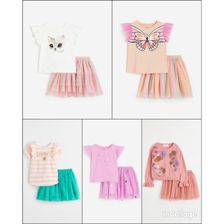Set áo + váy ren xòe h&m