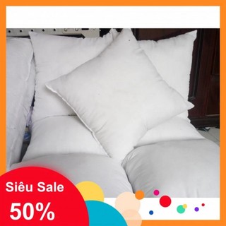 Combo 10 Ruột gối vuông tựa sofa 45cmx45cm, ruột gối bông gòn tơi trắng tinh cao cấp giá cực rẻ (Xưởng may rẻ)