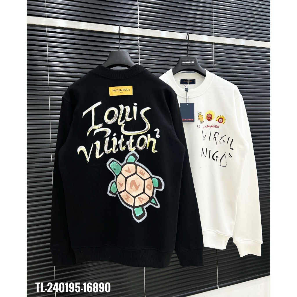 🔥Hot🔥Áo nỉ LV virgil nigo in hình thiết kế hot trend Nam Nữ Thu Đông 2023