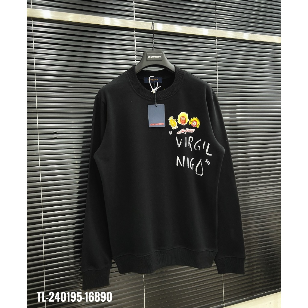 🔥Hot🔥Áo nỉ LV virgil nigo in hình thiết kế hot trend Nam Nữ Thu Đông 2023