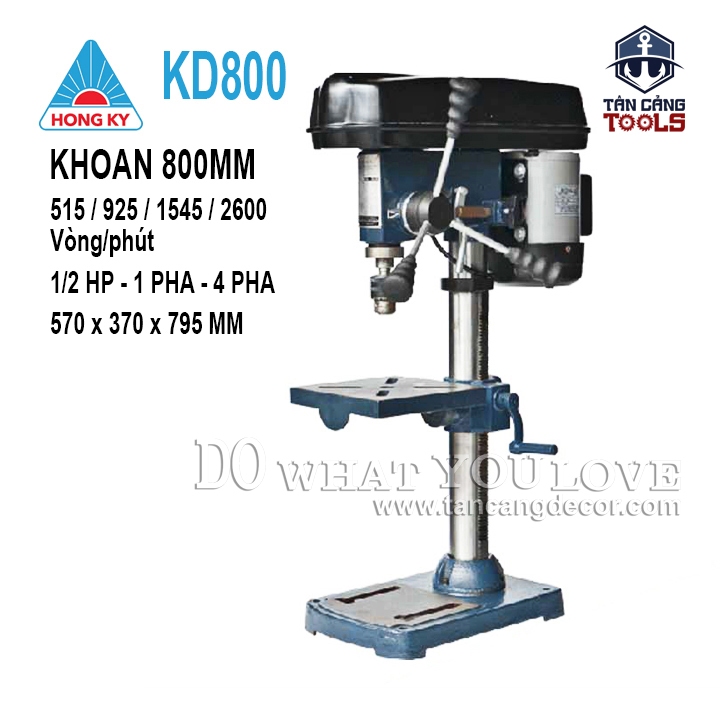 Máy Khoan Bàn Hồng Ký KD800 1/2HP