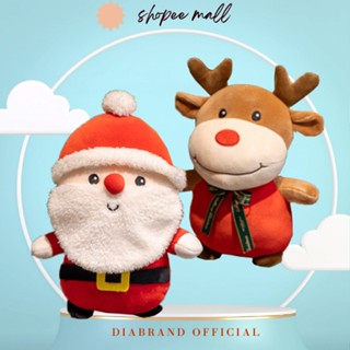 Gấu Bông Giáng Sinh Tuần Lộc, Ông Gìa Noel Dễ Thương 21cm - Diabrand