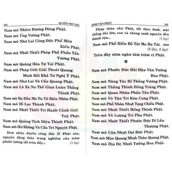 Sách - Kinh Vạn Phật - Bìa Cứng