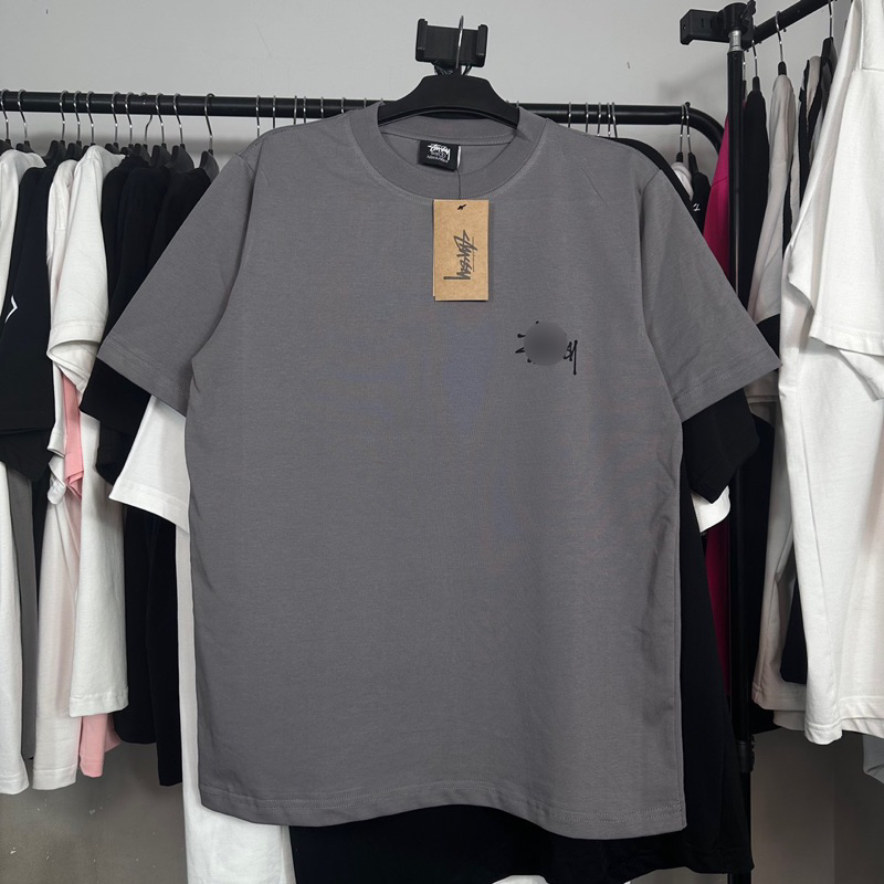 Áo Thun Stu.ss.y Basic Unisex Thun 100% Cotton 2 chiều co dãn - Hàng Full bọc tem tag