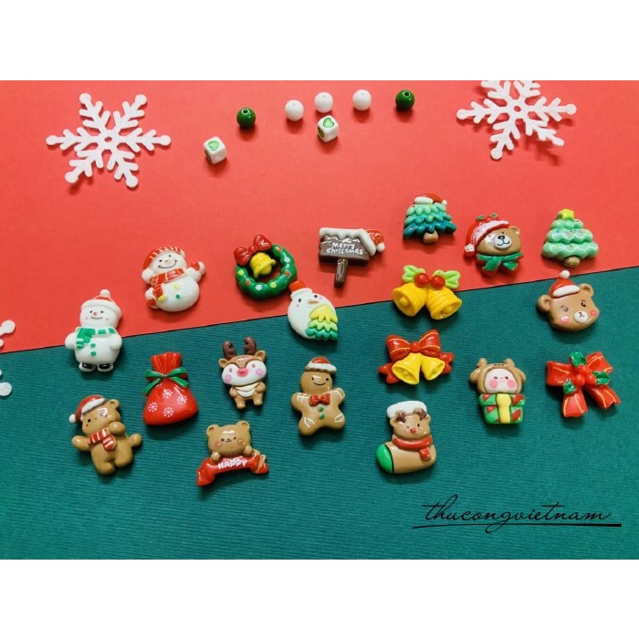 Charm, mô hình phụ kiện mini trang trí Giáng Sịnh