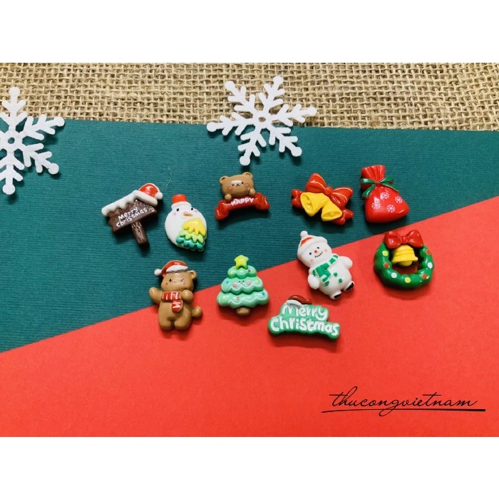 Charm, mô hình phụ kiện mini trang trí Giáng Sịnh