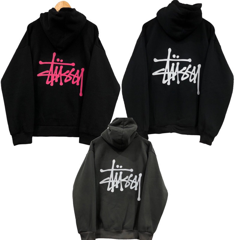 Áo Hoodie STUSSY basic đơn giản cao cấp, áo nỉ dày dặn hàn quốc full bọc tag