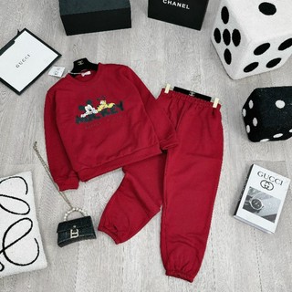 SET BỘ NỈ ĐỎ IN HÌNH 5D MICKY