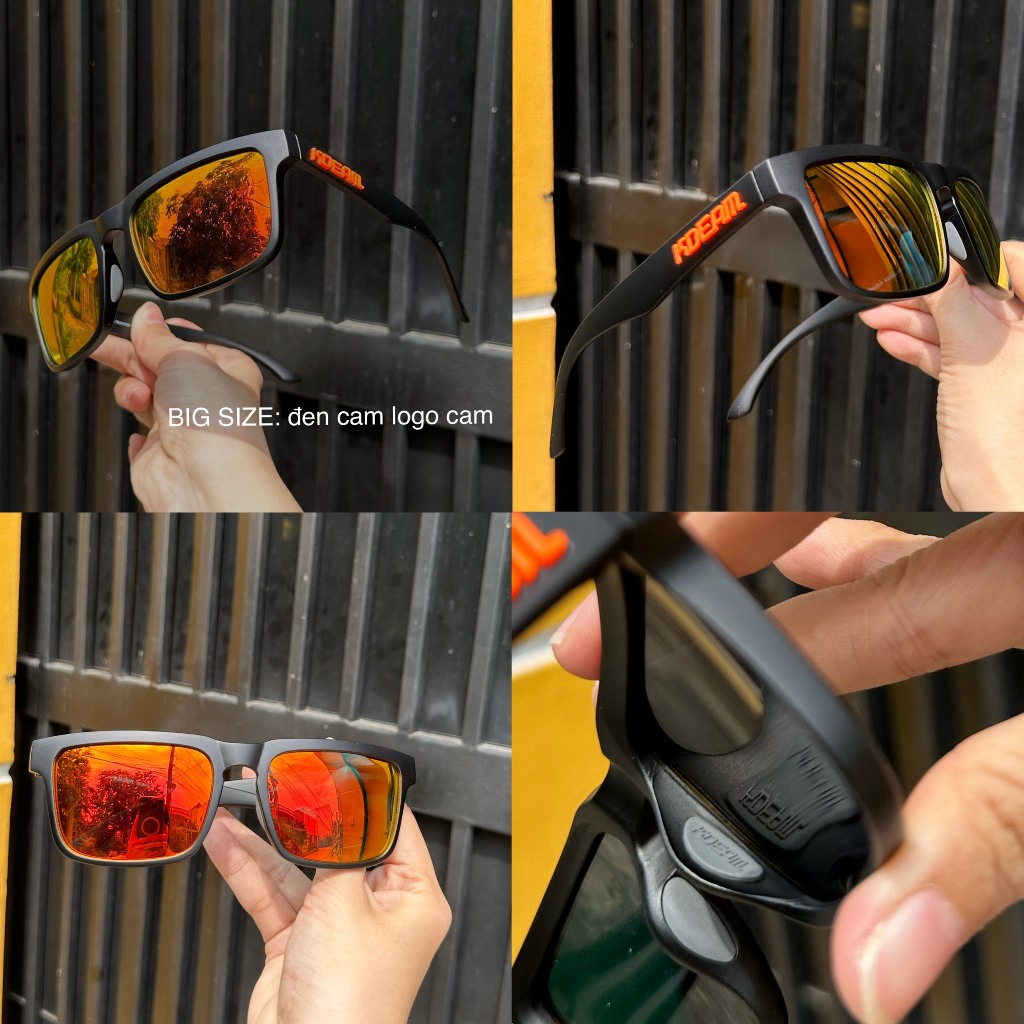 BIG SIZE - Mắt kính phân cực Kdeam mẫu mới 2024 .KDEAM Fashion Polarized Sunglasses 2024 New Sport Style Square Sun Glas