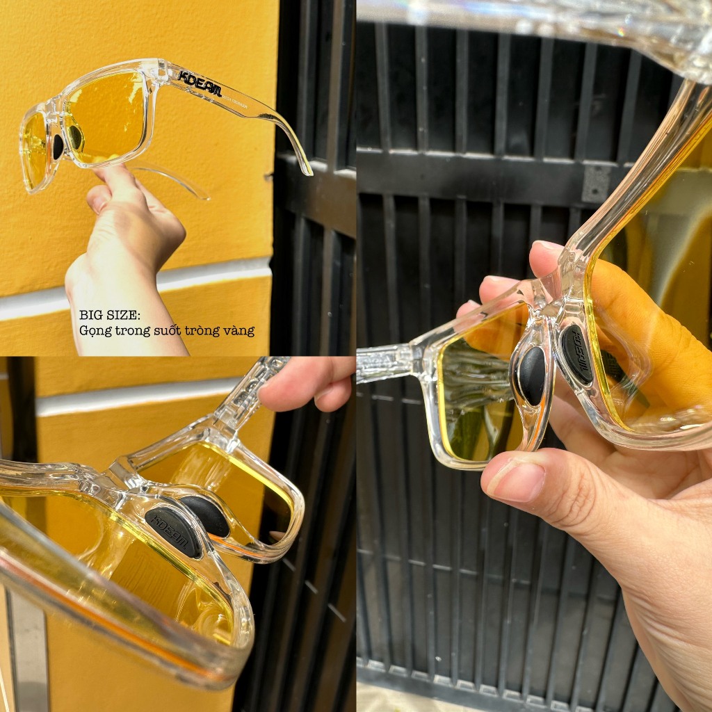 BIG SIZE - Mắt kính phân cực Kdeam mẫu mới 2024 .KDEAM Fashion Polarized Sunglasses 2024 New Sport Style Square Sun Glas