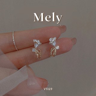 MELY - BÔNG TAI NỮ HÌNH HOA TULIP PHONG CÁCH VINTAGE HÀN QUỐC 022