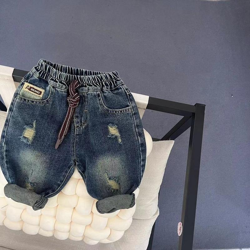 QUẦN JEAN DÀI 3 màu hè cho bé trai size 10-18kg Trơn, quần áo trẻ em