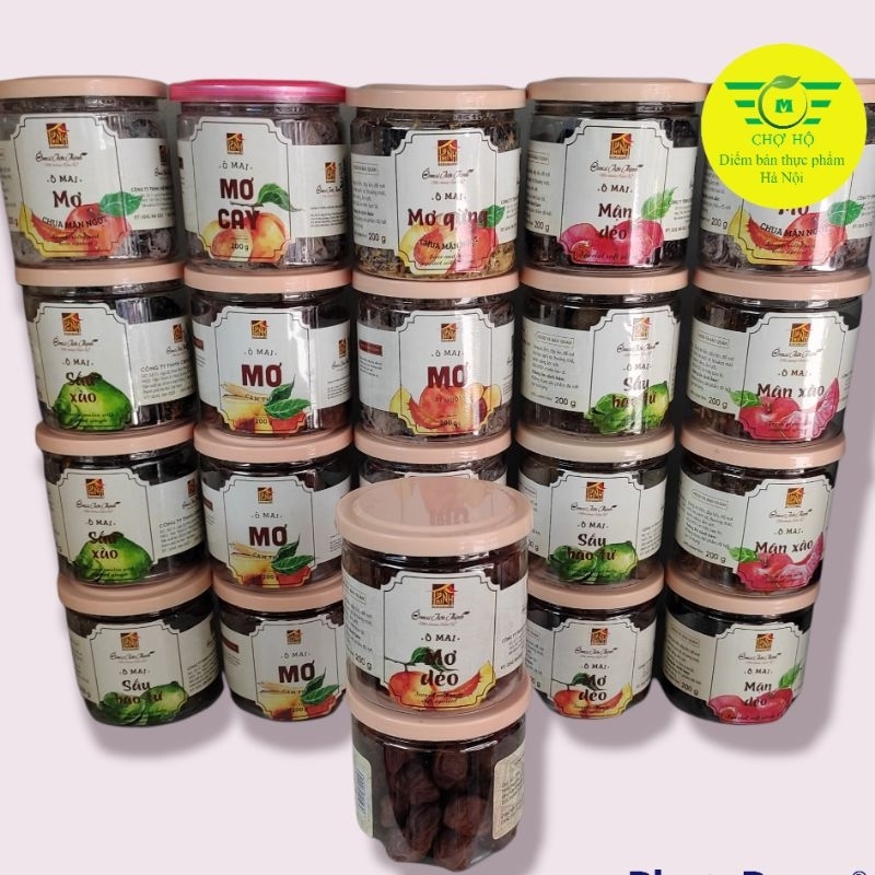 Ô mai Hà Nội - Ô mai sấu xào - Cùng các vị Ô mai Tiến Thịnh khác - 200g