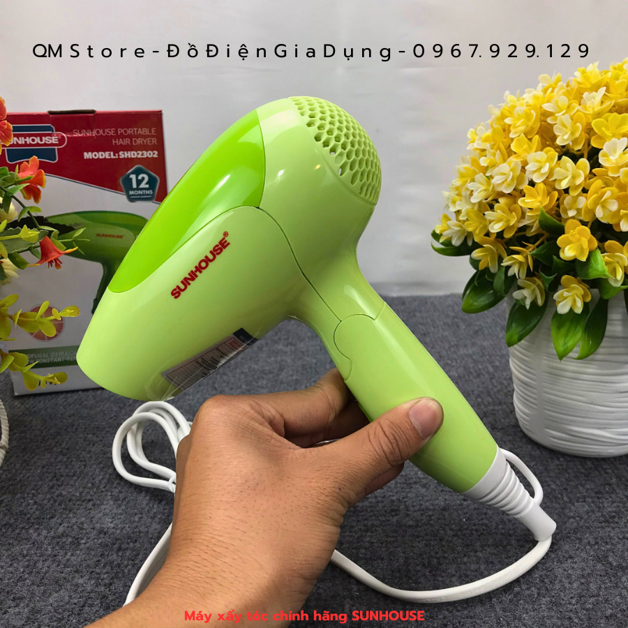 Máy sấy tóc SUNHOUSE SHD2302 chính hãng xịn sò , Máy sấy SUNHOUSE SHD2302 khò tóc công suất lớn sieu nhanh khô QM Store
