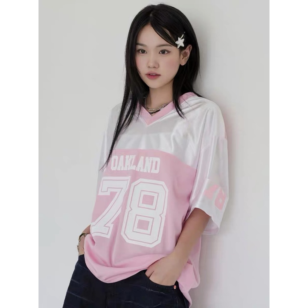 Áo Thun Bóng Đá Màu Hồng Dáng Rộng Thể Thao Năng Động 𝑩𝒚𝒄𝒂𝒎𝒄𝒂𝒎