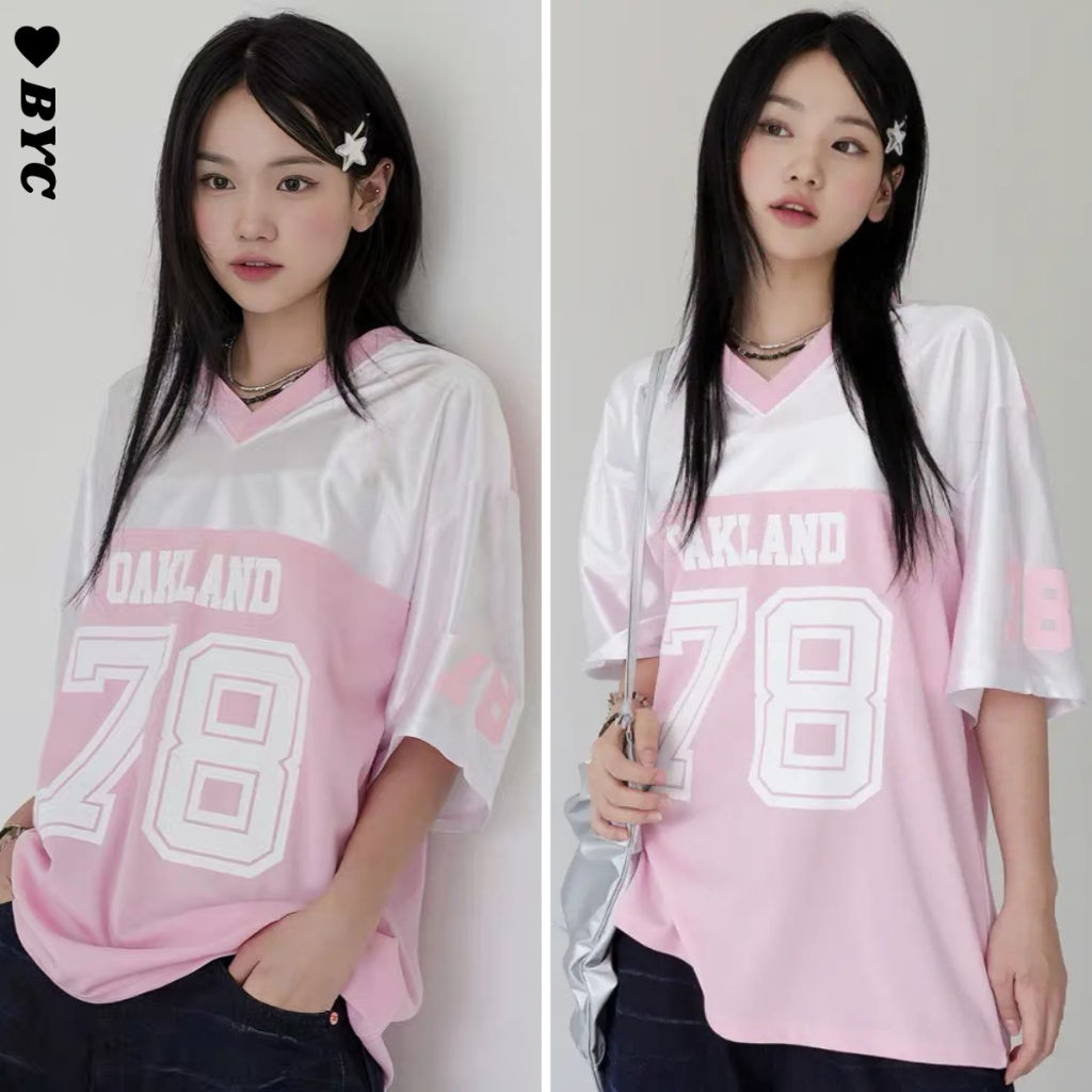 Áo Thun Bóng Đá Màu Hồng Dáng Rộng Thể Thao Năng Động 𝑩𝒚𝒄𝒂𝒎𝒄𝒂𝒎