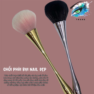 Chổi phủi cán dài - Chổi phủi bụi nail lông mềm đẹp - Cọ phủi móng sang chảnh - Cọ đánh phấn trang điểm make up