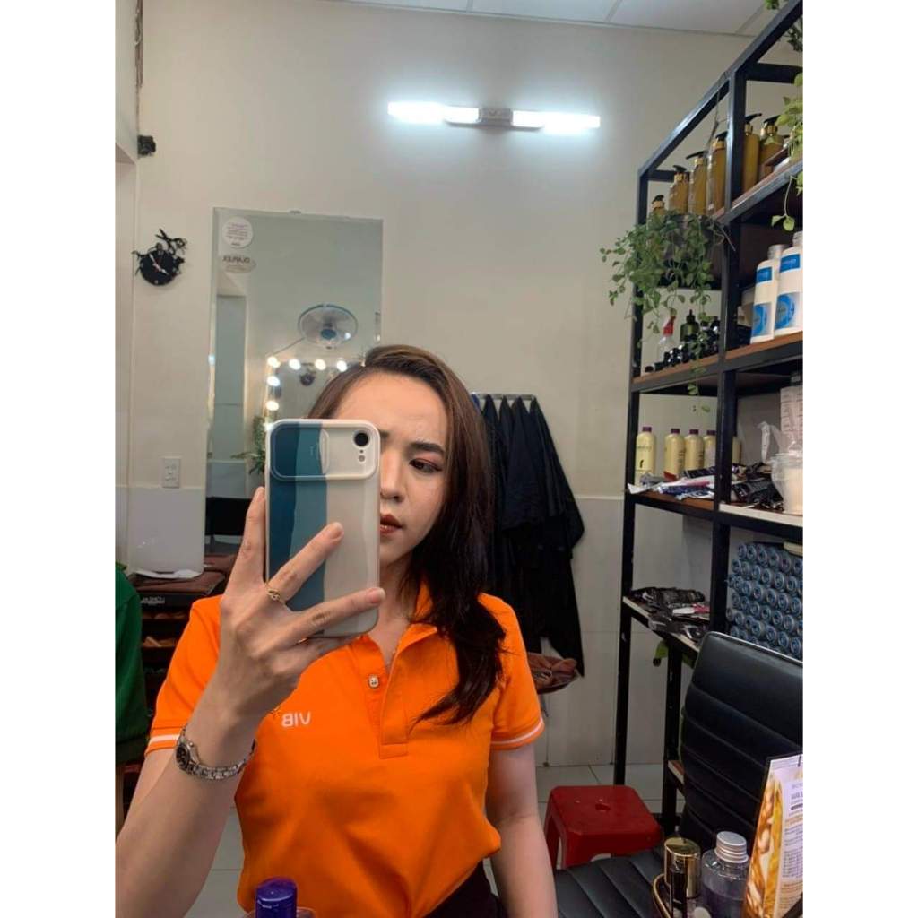 Áo thun ngân hàng Quốc tế VIB, logo thêu, Nam Nữ
