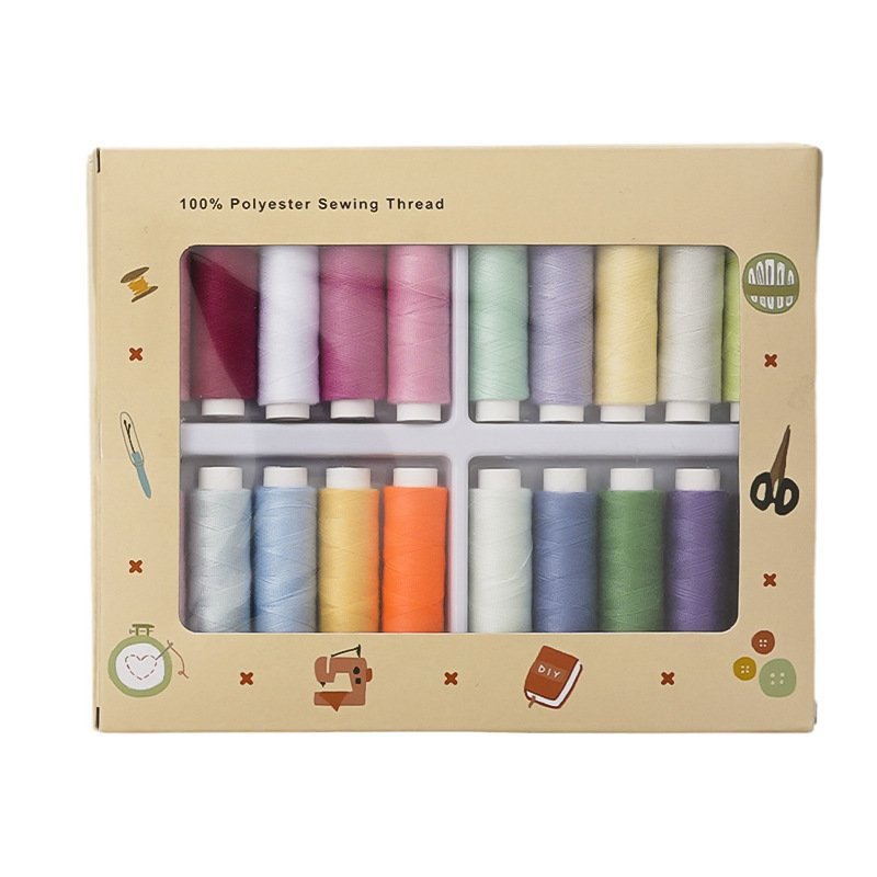 Hộp chỉ may vá nhiều màu 20 cuộn