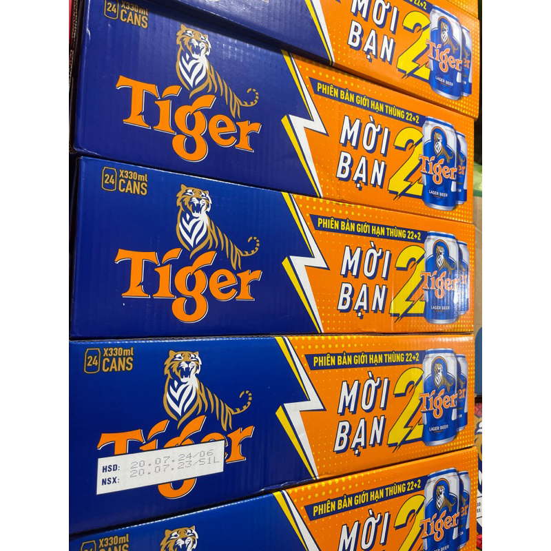 Bia Tiger  thùng 24 lon 330ml