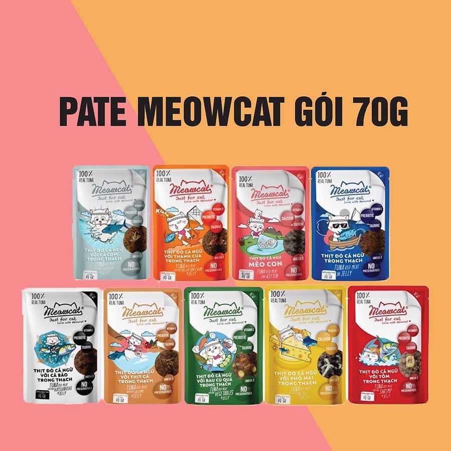 Pate cho mèo Meowcat 70g __