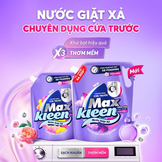 (MẪU MỚI) Nước Giặt MaxKleen CHUYÊN DỤNG CỬA TRƯỚC Túi 3,6kg