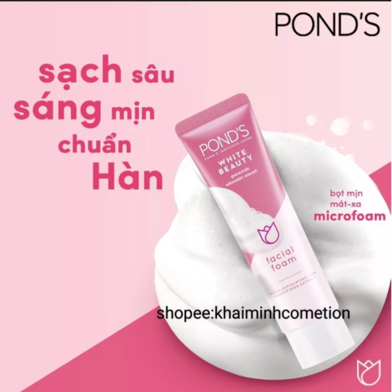 15Gr - Sữa rửa mặt Pond's White Beauty Trắng Hồng Rạng Ngời