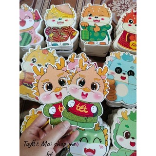 Bao lì xì chibi hoạt hình tết Hottrend 2024