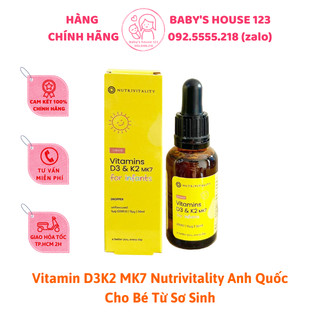 Vitamin D3K2 MK7 của Anh quốc ( D3K2 / D3&K2 MK7 )