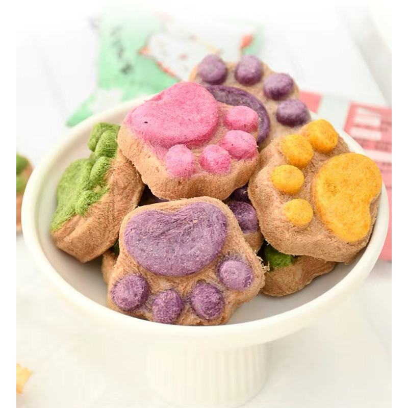 Bánh ăn vặt bổ sung dinh dưỡng cho thú cưng hình bàn chân💦