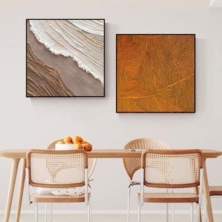 Bộ 2 tranh trừu tượng theo yêu cầu - 60 x 60 cm x 2 tranh