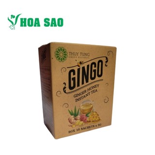 GINGO trà gừng mật ong nguyên chất 100% organic - 10 gói hòa tan