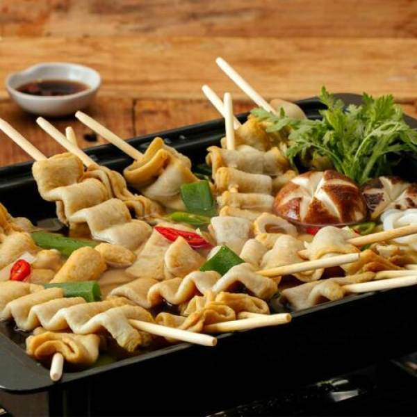 Chả cá xiên Hàn Quốc có túi lọc nấu nước dùng 240g, 600g Tèobokki