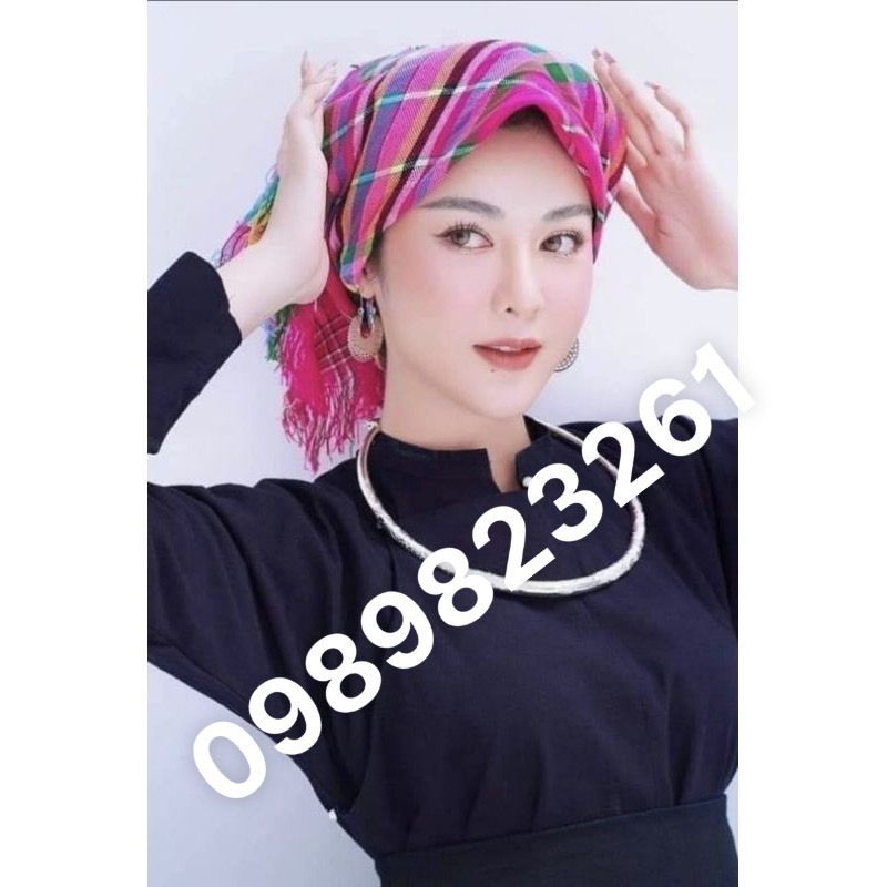 Khăn len thổ cẩm tây bắc 75x75 cm